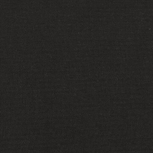 Fodskammel 45x29,5x35 cm stof og kunstlæder sort