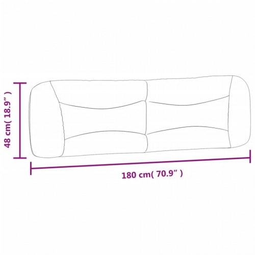 Gavlpude Hvar til 180 cm madras - mørkebrun