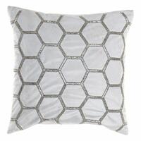 Pude DKD Home Decor Fløjl Geometri (45 x 45 cm)