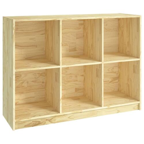 Bogreol 104x33x76 cm massivt fyrretræ