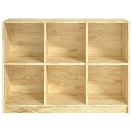 Bogreol 104x33x76 cm massivt fyrretræ