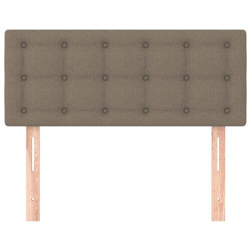 Sengegavl 80x5x78/88 cm stof gråbrun