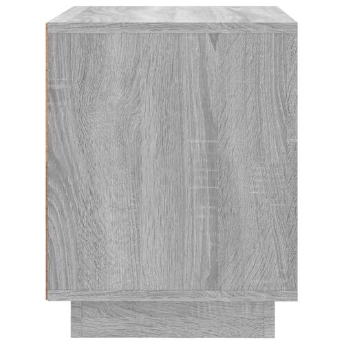 Sengeborde 2 stk. 44x35x45 cm konstrueret træ grå sonoma-eg