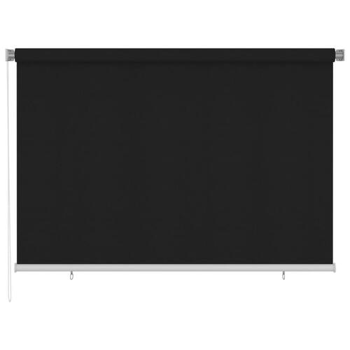 Udendørs rullegardin 220x140 cm sort