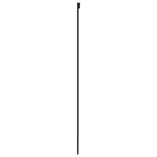 Skydedør 102,5x205 cm hærdet glas og aluminium sort