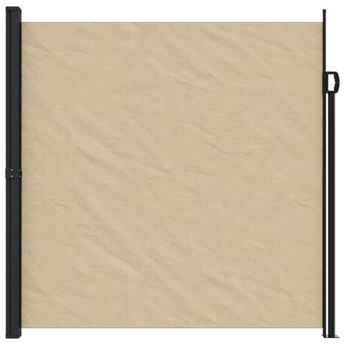 Sammenrullelig sidemarkise 200x600 cm beige