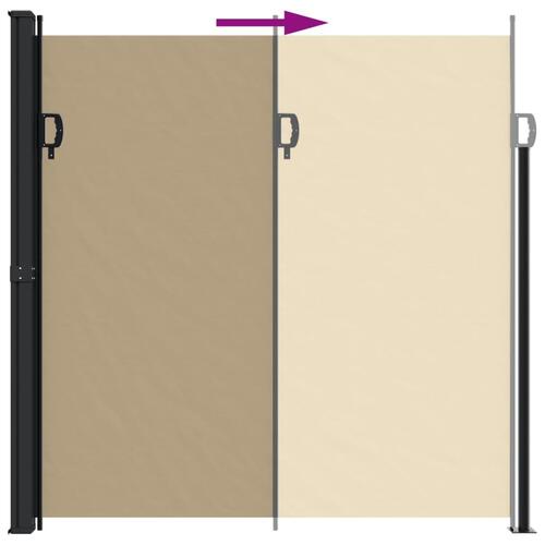 Sammenrullelig sidemarkise 200x600 cm beige
