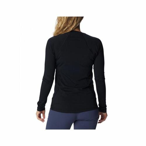Langærmet T-shirt til Kvinder Columbia Midweight Sort S
