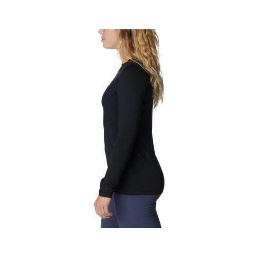 Langærmet T-shirt til Kvinder Columbia Midweight Sort S