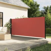 Sammenrullelig sidemarkise 180x600 cm terrakotta