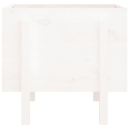 Plantekasse 62x50x57 cm massivt fyrretræ hvid