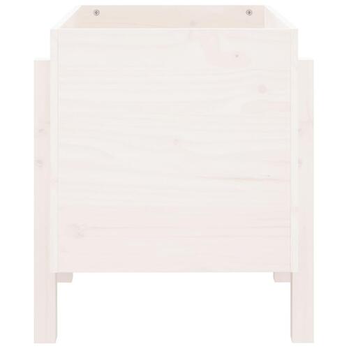 Plantekasse 62x50x57 cm massivt fyrretræ hvid