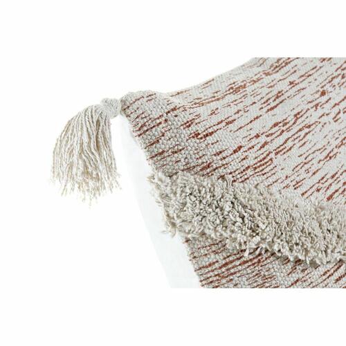 Pude Beige Orange 45 x 10 x 45 cm Frynse