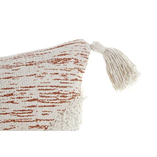 Pude Beige Orange 45 x 10 x 45 cm Frynse