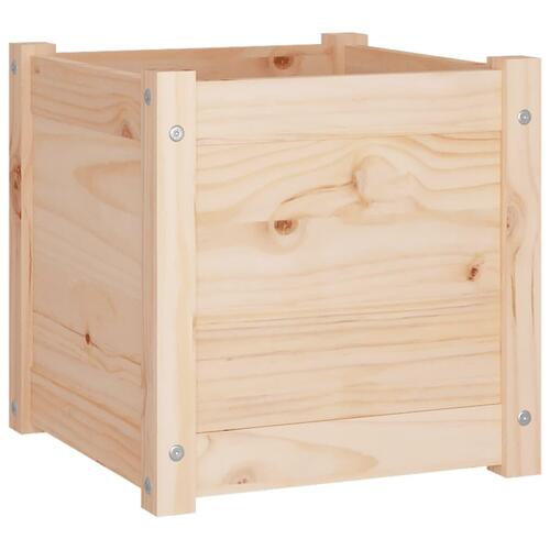 Plantekasser 2 stk. 40x40x40 cm massivt fyrretræ
