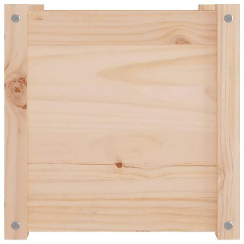 Plantekasser 2 stk. 40x40x40 cm massivt fyrretræ