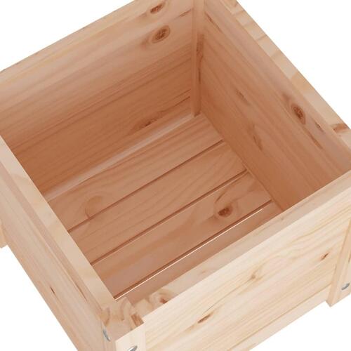 Plantekasser 2 stk. 40x40x40 cm massivt fyrretræ