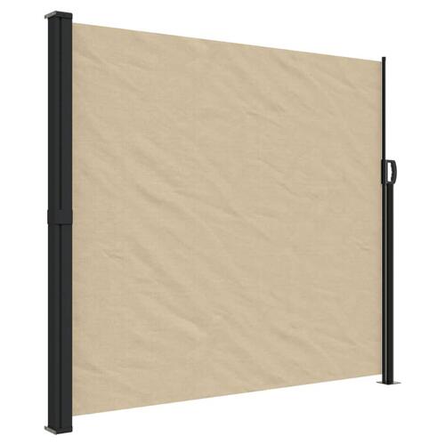 Sammenrullelig sidemarkise 180x500 cm beige