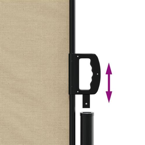 Sammenrullelig sidemarkise 180x500 cm beige