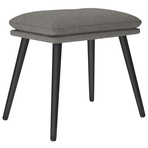 Fodskammel 45x29,5x35 cm stof lysegrå