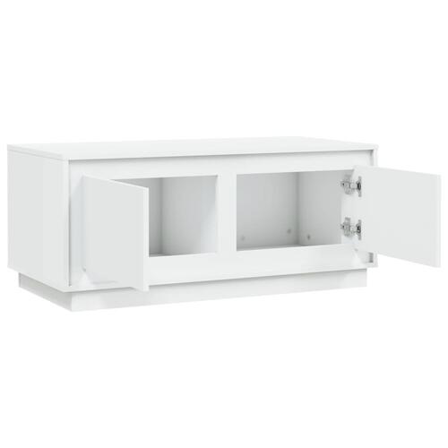 Sofabord 102x50x44 cm konstrueret træ hvid