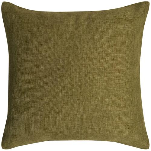 4 stk. pudebetræk linned-look grøn 80x80 cm