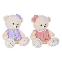 Bjørnebamse Kjole 42 x 20 x 50 cm Beige Pink Syren Børns Bjørn (2 enheder)