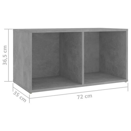 Tv-skabe 4 stk. 72x35x36,5 cm konstrueret træ betongrå