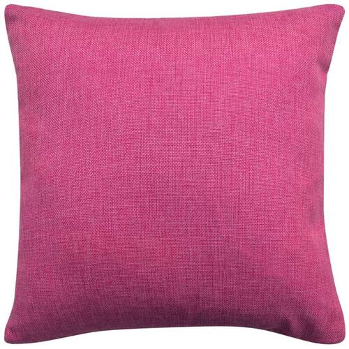 4 stk. pudebetræk linned-look pink 40x40 cm