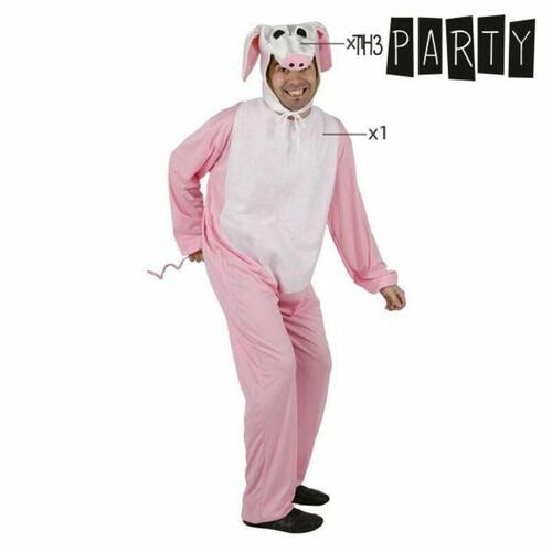 Kostume til voksne Th3 Party Pink dyr (2 Dele) XL