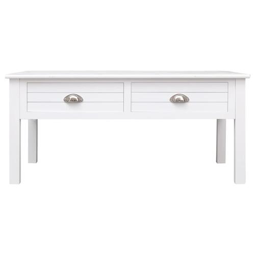 Sofabord 100 x 50 x 45 cm træ hvid