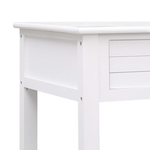 Sofabord 100 x 50 x 45 cm træ hvid