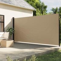 Sammenrullelig sidemarkise 200x500 cm beige