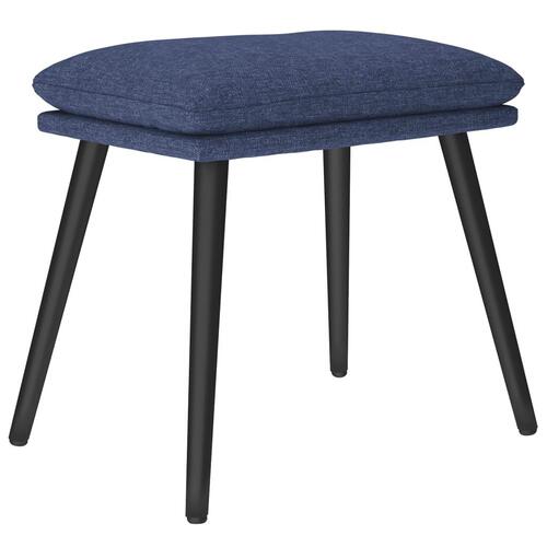 Fodskammel 45x29,5x35 cm stof blå
