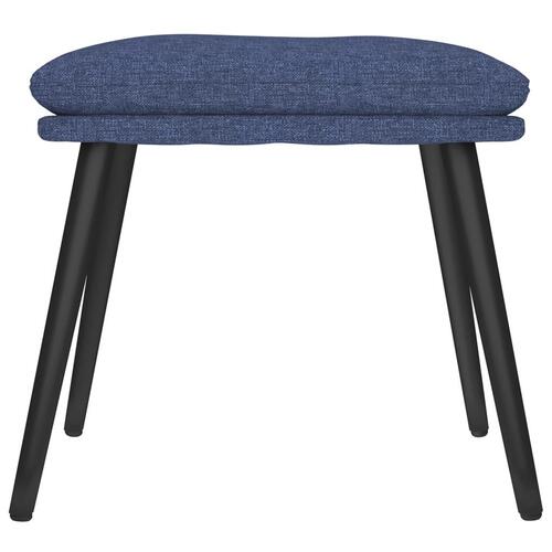Fodskammel 45x29,5x35 cm stof blå