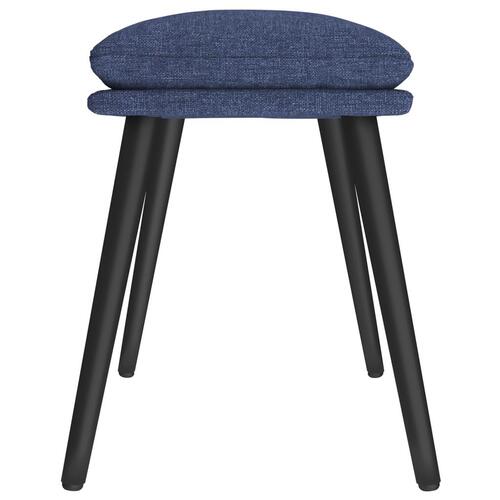 Fodskammel 45x29,5x35 cm stof blå