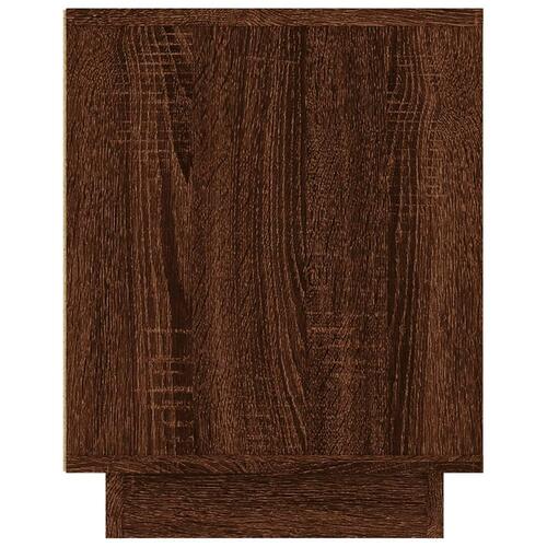 Tv-bord 102x35x45 cm konstrueret træ brun egetræsfarve