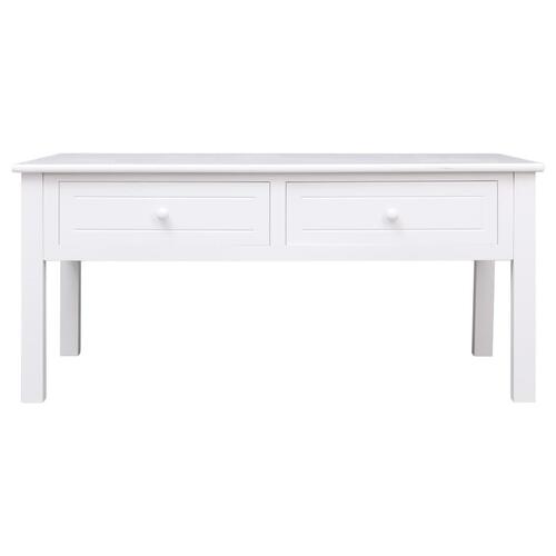 Sofabord 100 x 50 x 45 cm træ hvid