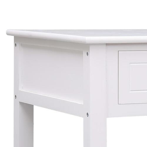 Sofabord 100 x 50 x 45 cm træ hvid
