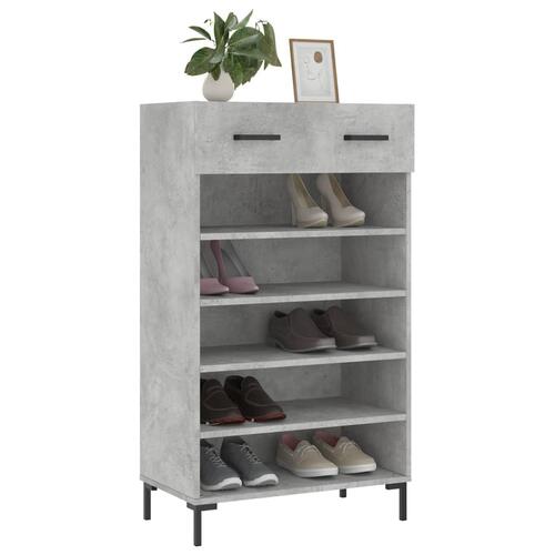 Skoreol 60x35x105 cm konstrueret træ betongrå