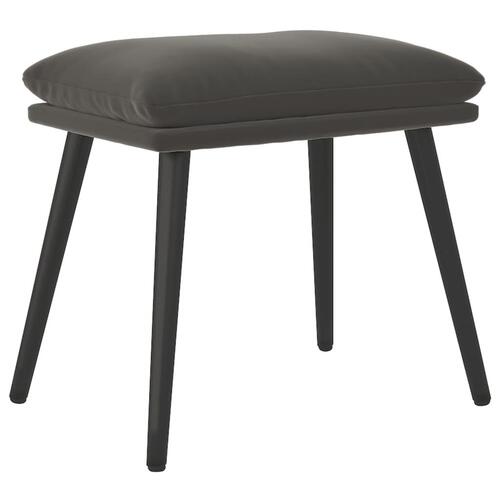 Fodskammel 45x29,5x35 cm fløjl mørkegrå