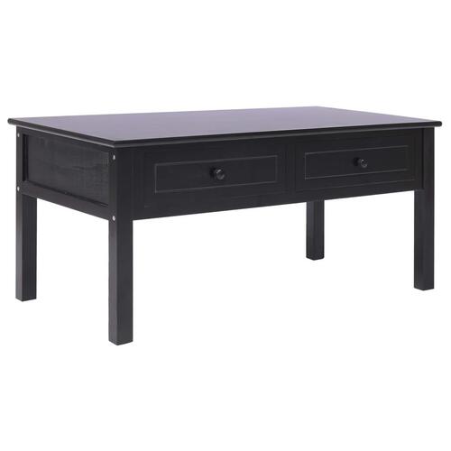 Sofabord 100 x 50 x 45 cm træ sort