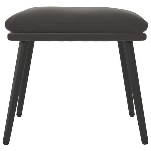 Fodskammel 45x29,5x35 cm fløjl mørkegrå