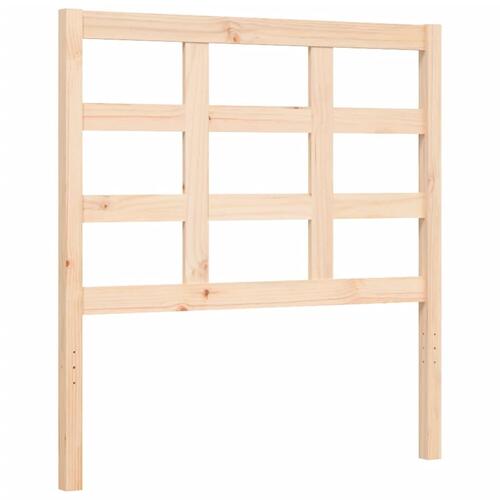 Sengeramme med sengegavl 90x200 cm massivt træ