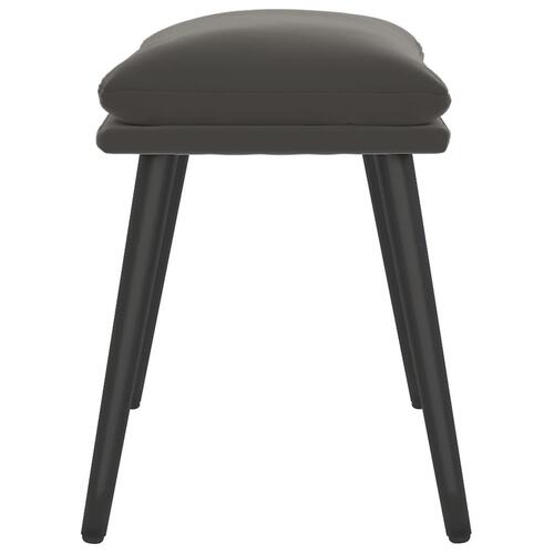 Fodskammel 45x29,5x35 cm fløjl mørkegrå