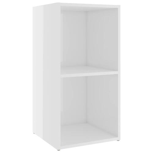 Tv-skabe 4 stk. 72x35x36,5 cm konstrueret træ hvid højglans