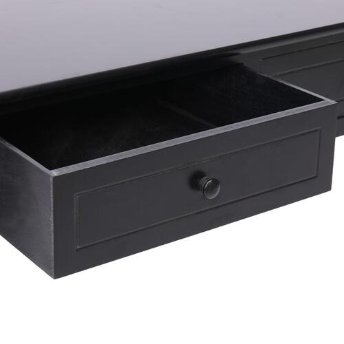 Sofabord 100 x 50 x 45 cm træ sort