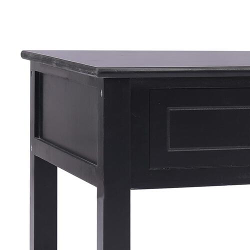 Sofabord 100 x 50 x 45 cm træ sort