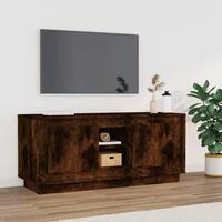 Tv-bord 102x35x45 cm konstrueret træ røget egetræsfarve