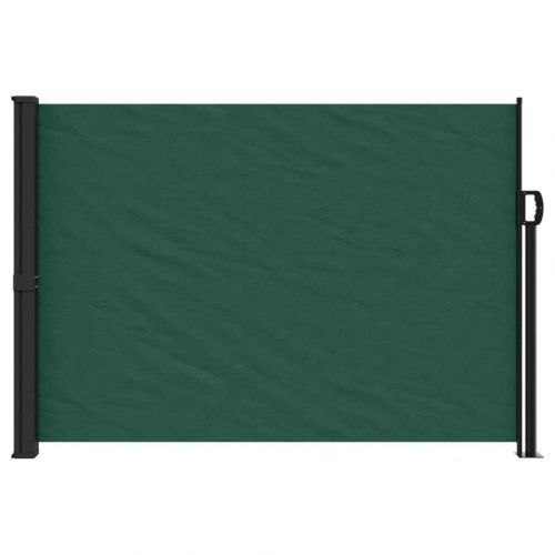 Sammenrullelig sidemarkise 140 × 500 cm - mørkegrøn
